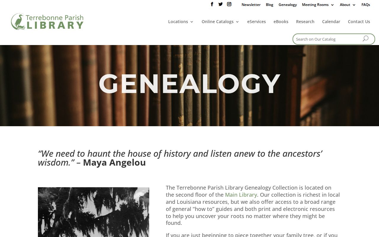 Houma residents directory library genealogy holdings