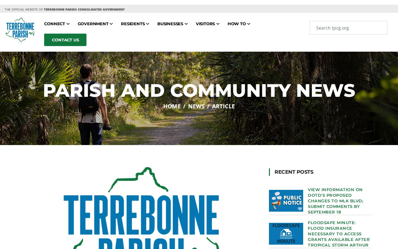TPCG Neighborhood Watch group announcement for Houma and Terrebonne communities